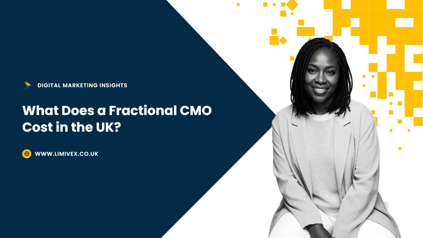 Cover graphic for the guide: fractional CMO cost in the UK