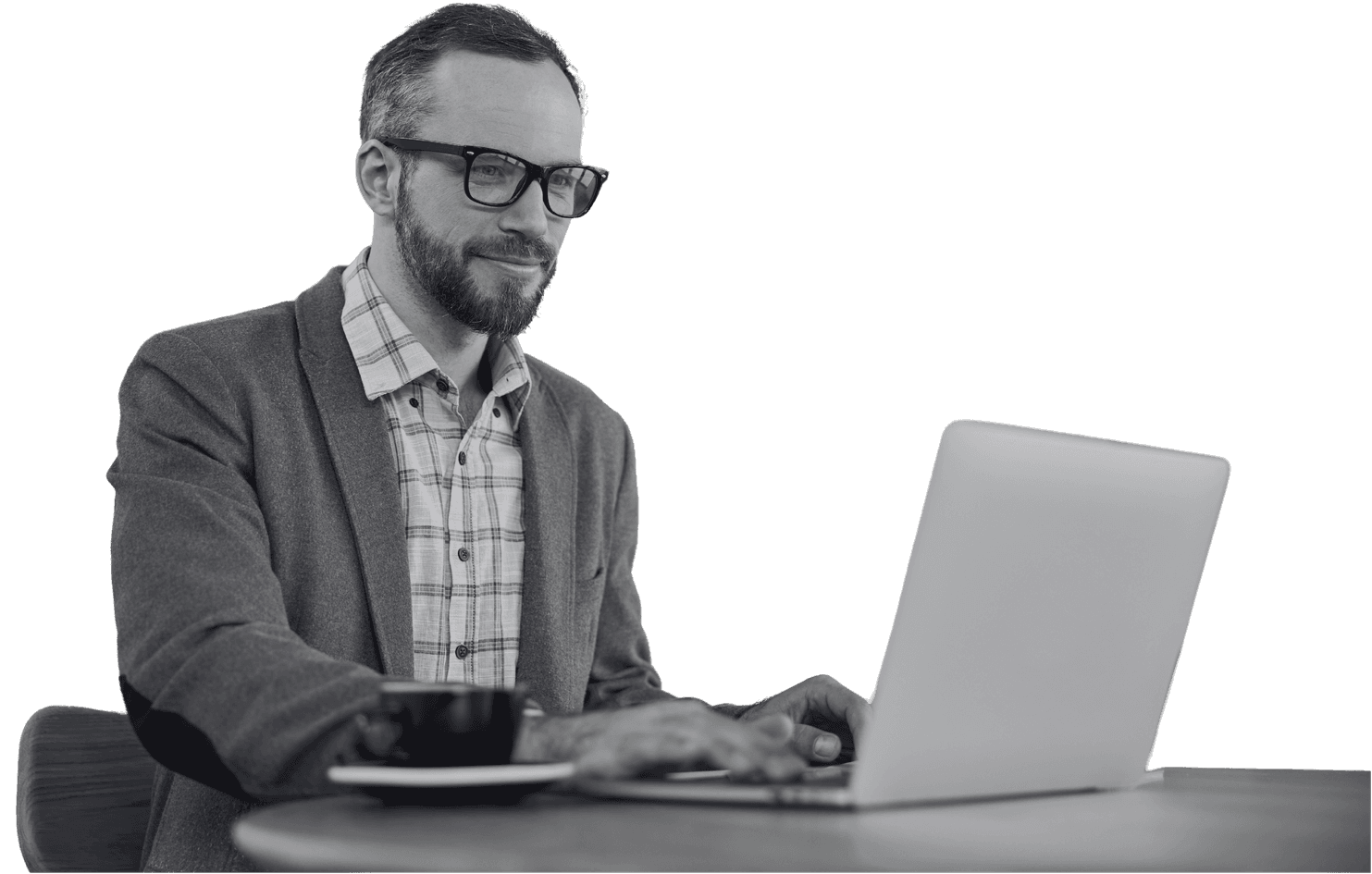 PPC manager reviewing campaign results on a laptop